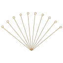 uxcell アイピン ジュエリーパーツアイピン 60 mm アイアンアイピン ジュエリー製作 DIYクラフト ネックレス ブレスレット ピアス用 21ゲージヘ...