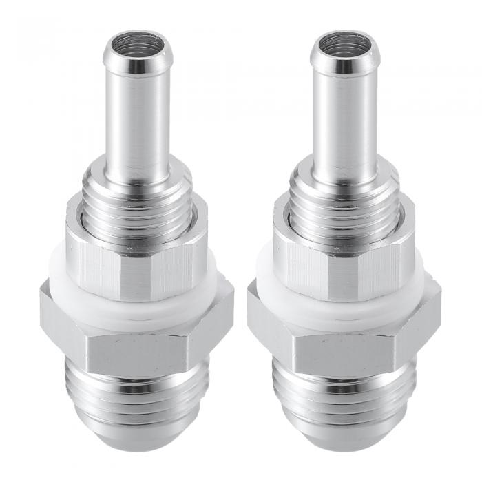 uxcell 車の燃料ラインフィッティング 燃料タンクフィッティングアダプター アルミニウム合金 8AN オス..