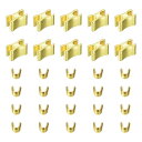 uxcell ジッパースライダーリテーナー ジッパー修理キット バッグコートジャケット用 クローズエンドジッパー交換用 #5 ボトムストップ4.7x6.4x4m...