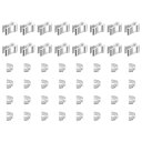 uxcell ジッパー修理キット ジッパースライダーリテーナー ジッパーファスナー修理キット バッグジャケット用 ジッパー交換用 真鍮 #10 U型トップストッ...