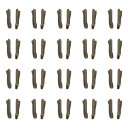 uxcell ダブルオープンジッパー修理ラッチキット #5インサートピン ジャケットコート双方向分離ジッパー用 ブロンズトーン 20セット