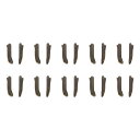 uxcell ダブルオープンジッパー修理ラッチキット #3インサートピン ジャケットコート双方向分離ジッパー用 ブロンズトーン 10セット