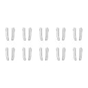 uxcell ダブルオープンジッパー修理ラッチキット #8インサートピン ジャケットコート双方向分離ジッパー用 シルバートーン 10セット