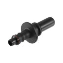 uxcell 車の燃料ホースパイプ クイック切断 アダプタコネクタ プッシュオンEFI継手 プラスチック 9.89mm-内径6 51mm高さ
