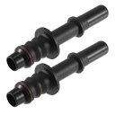 uxcell 車の燃料ホース パイプクイックディスコネクトアダプター コネクター プッシュオンEFI継手7.89 mm-ID8 プラスチック 高さ62 mm 2個