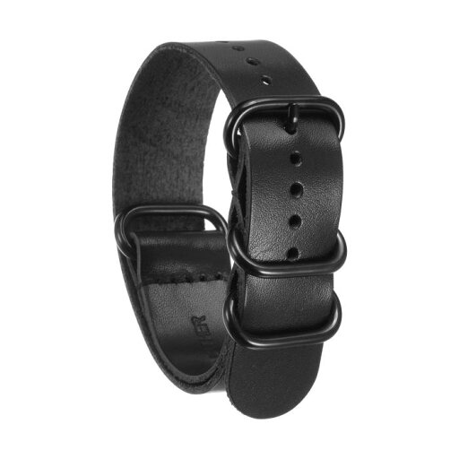 uxcell 22mmクイックリリースソフト交換用ウォッチストラップ 黒ステンレススチールメタル5リングバックル付きの本物のレザーウォッチバンド 男性用女性用 黒 uxcell 22mmクイックリリースソフト交換用ウォッチストラップ 黒ステンレススチールメタル5リングバックル付きの本物のレザーウォッチバンド 男性用女性用 黒