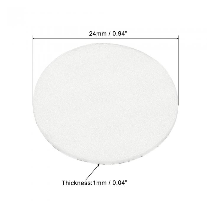 PATIKIL 24 mm フォームリッドライナー 300個 PS フォーム 耐タンパー 感圧シール ボトルキャップライナーシール用