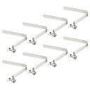 PATIKIL 6.5x4mm カヤックパドルスナップ 8個入り ポールプッシュボタン スプリングクリップ 鋼 中空ボタン ロッキングチューブ シングルピン キ...