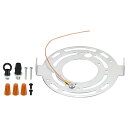 PATIKIL 115 mm直径 ラウンド 天井照明プレートキット 1セット ペンダントライト 照明器具取り付け金具 スチールクロスバープレートハードウェア
