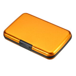 PATIKIL アルミニウム 財布クレジットカードホルダー 6スロット 男性 女性 RFID金属ボックス 硬質プロテクター名刺IDカードケース ゴールド