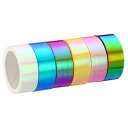 商品詳細 特徴 【属性1】カラー：ブルー、ピンク、パープル、ローズレッド、ホワイト、イェロー; 素材：OPP（延伸ポリプロピレン）フィルム; 幅：15mm; 長さ：5m; パッケージコンテンツ：6 x クラフトテープ (各カラーに1ロール)【属性2】利点：メタルプリズムグラデーションの色は、装飾的な役割を果たします。滑らかな輝く表面は耐水性です。良い粘着性で耐久性があります。残留物なしで簡単に除去できます。【属性3】取付説明：1. 適切なサイズのテープを洗濯します。2. 必要に応じて長さを切り取ります。3. 装飾します。【属性4】アプリケーション：ホログラムテープは、スクラップブック、日誌、企画、カードなどに使用される多目的な装飾用マスキングテープです。紙、壁、ギフトラッピング、縁取りに最適です。【属性5】ご注意：ご注文前に正しいサイズ、特にメタライズテープの幅を確認してください。【商品説明】ホログラムテープは、スクラップブック、日誌、企画、カードなどに使用される多目的な装飾用マスキングテープです。紙、壁、ギフトラッピング、縁取りに最適です。仕様：カラー：ブルー、ピンク、パープル、ローズレッド、ホワイト、イェロー素材：OPP（延伸ポリプロピレン）フィルム幅：15mm長さ：5m厚さ：0.05mmパッケージコンテンツ：6 x クラフトテープ (各カラーに1ロール)利点：メタルプリズムグラデーションの色は、装飾的な役割を果たします。滑らかな輝く表面は耐水性です。良い粘着性で耐久性があります。残留物なしで簡単に除去できます。取付説明：1. 適切なサイズのテープを洗濯します。2. 必要に応じて長さを切り取ります。3. ターゲット表面を装飾します。ご注意：注文する前に正しいサイズ、特にテープの幅を確認してください。 注意書き 【注意事項】 ・当店でご購入された商品は、原則として、「個人輸入」としての取り扱いになり、すべて中国の広東省からお客様のもとへ直送されます。 ・ご注文後、1〜3営業日以内に配送手続きをいたします。配送作業完了後、遅くとも1ヶ月程度でのお届けとなります。 ・個人輸入される商品は、すべてご注文者自身の「個人使用・個人消費」が前提となりますので、ご注文された商品を第三者へ譲渡・転売することは法律で禁止されております。 ・関税・消費税が課税される場合があります。 詳細はこちらご確認下さい。 ＊色がある場合、モニターの発色の具合によって実際のものと色が異なる場合がある。