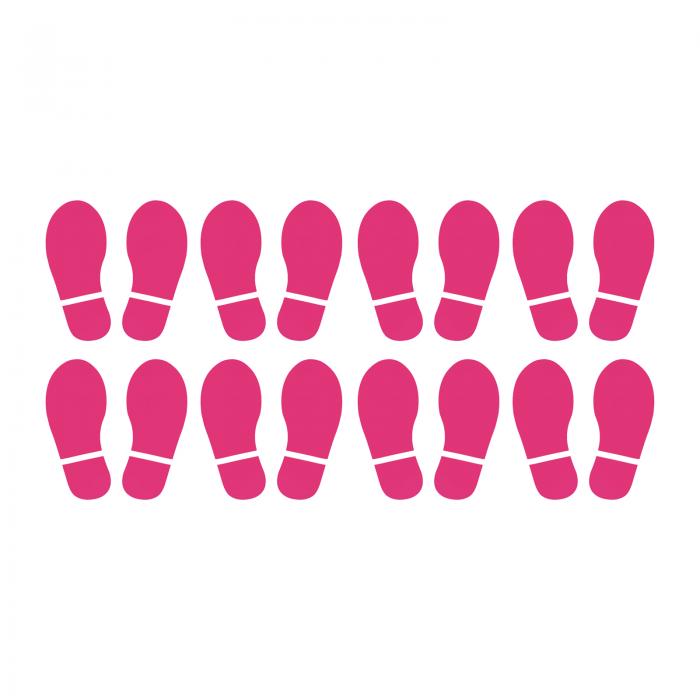 PATIKIL 150 x 63 mm 足跡フロアステッカー 8ペア入り PVC 大型シューズのフットプリント 床 壁 階段用..