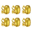PATIKIL カーリングリボン クリンプバルーンストリング 5 mm 10 M 6個 クリスマス ウェディング ギフト 工芸品 花屋装飾用 ゴールド