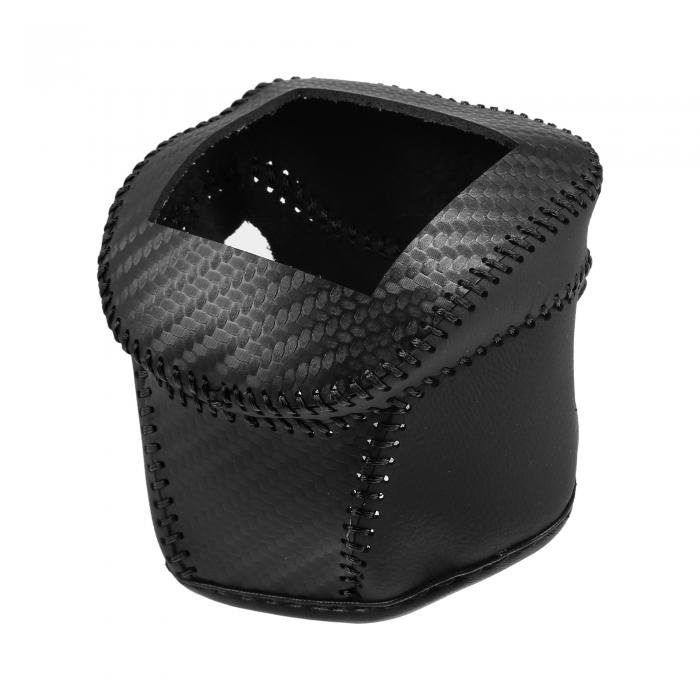 A ABSOPRO 変速ノブカバーオートマチックトランスミッションレバートリム PUレザー ブラック