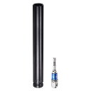 uxcell 1/2" ドライブ 17mm 6点 ディープインパクトソケット 8"長さ 1/2"~1/4" 六角シャンクアダプター付き 電気メッキ CR-Vスチールソケットアダプターアクセサリーセットキット 六角ボルトナット用