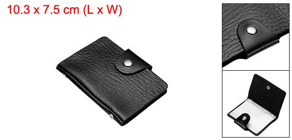 PATIKIL クレジットカードホルダー 1個 スリムな財布 レザー財布 名刺収納 収納プロテクター 12個カードスロット付き ブラック