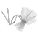 PATIKIL フラワー包装ペーパー 花束資材 花屋用品 20枚入り 40cm クリアメッシュ ヤーン 結婚式のパーティーの装飾 グレー