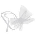 PATIKIL 花包装資材 フラワー包装ペーパー フラワーラッピングペーパー 20枚入り 40cm クリアメッシュ ヤーン 結婚式のパーティーの装飾 ホワイト