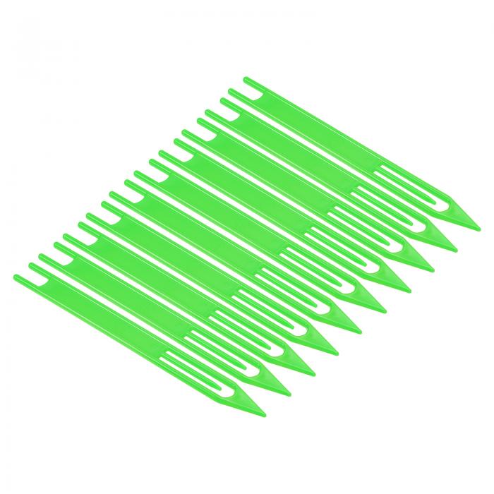 PATIKIL 網針シャトル 165 x 16 x 4mm #6 10本入り プラスチック漁網 修復ツール グリーン