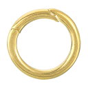 uxcell 1個 金属スプリングOリング0.87インチ(22mm) 真鍮製 スプリングキーリングバックル キーチェーン 財布 ハンドバッグ DIYアクセサリー