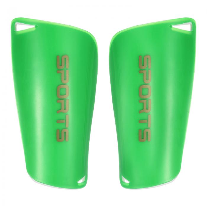 PATIKIL Mサイズ サッカーすねパッド 2個 PVC スポーツ保護ガード 若者用 グリーン