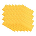PATIKIL マイクロファイバークリーニングクロス 180 x 150 x 0.4mm 24個入り ソフトスエード カメラ レンズ 眼鏡スクリーン イエロー(3)