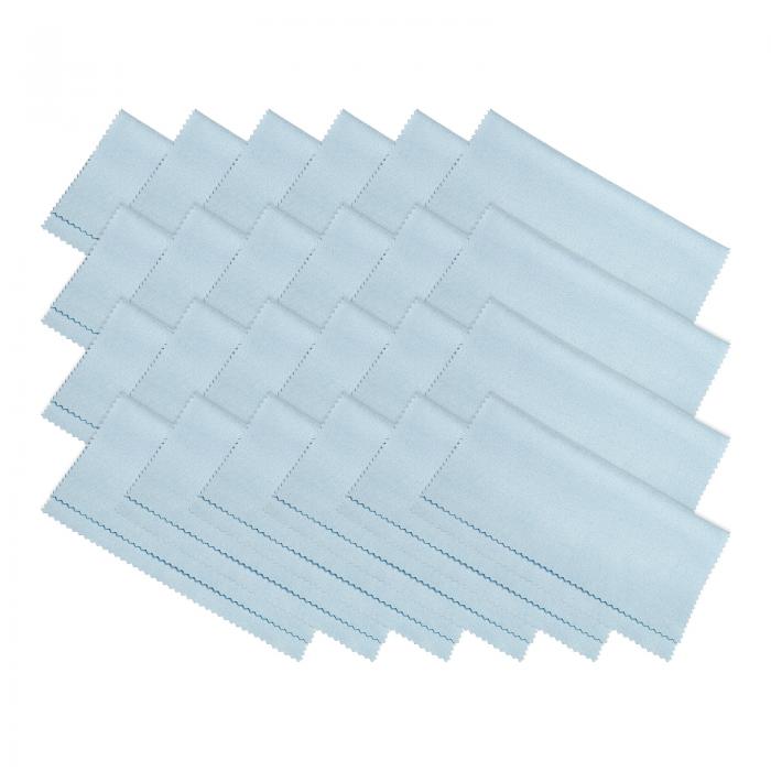 PATIKIL マイクロファイバークリーニングクロス 180 x 150 x 0.4mm 24個入り ソフトスエード カメラ レ..