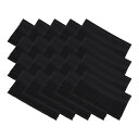PATIKIL マイクロ繊維清掃布 ソフト カメラレンズ 眼鏡スクリーン用 180 x 150mm ブラック 20本(3)