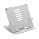 PATIKIL 210x165x165mm ブックスタンド 鉄 6角度調節可能 折りたたみ式 デスクトップ ブックディスプレイホルダー クリップ付き 読書用 グ...