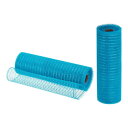 uxcell 装飾メッシュリボン PP ブルー ブルーホイル付き 25.4 cm x 9 M 2個