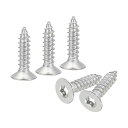 uxcell 40個の平頭トルクスねじ M5 x 20mm 304ステンレス鋼製のカウンターシンク自己攻釘 防犯ねじ T25ビットに適合 木材 フェンス デッキ...