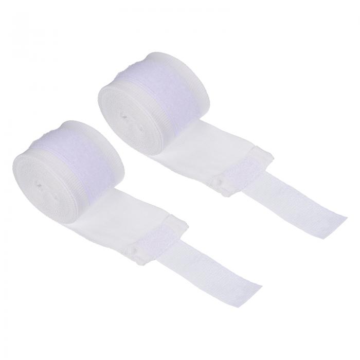 PATIKIL ボクシングハンドラップ 2個 300 cm長さ 弾性 格闘技拳包帯 ムエタイ キックボクシング用 ホワイト