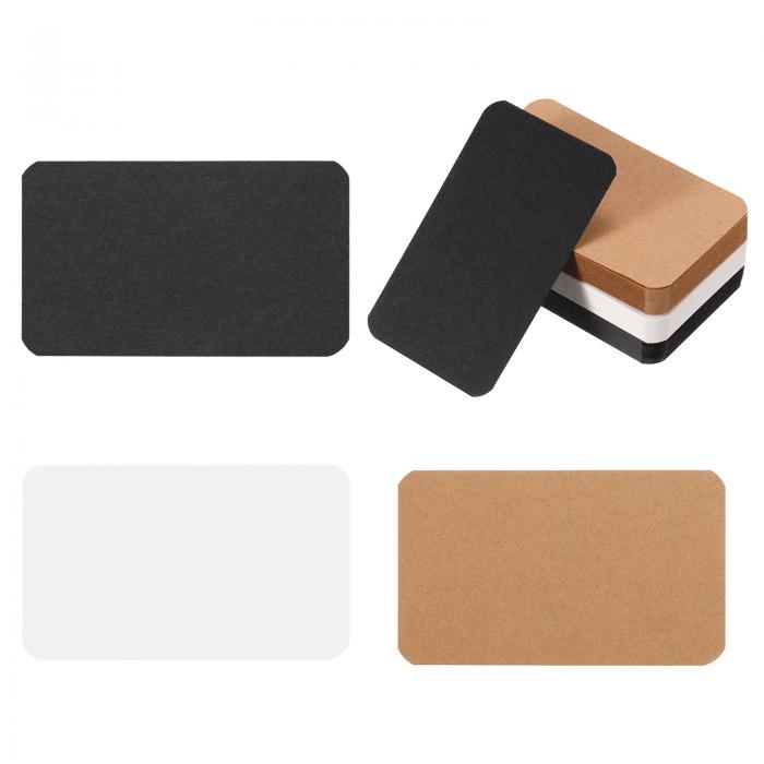 PATIKIL 90 x 54 mm ブランクペーパービジネスカード 300個 スモール 索引フラッシュカード メッセージノートカード DIYギフトスクラップブ...