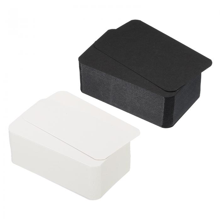 PATIKIL 90 x 54 mm ブランクペーパービジネスカード 200個 スモール 索引フラッシュカード メッセージノートカード DIYギフトスクラップブ...