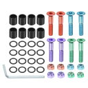PATIKIL 25mm直径 スライド ハードウェア ネジボルトキット 8個入り スライド ツール 六角キー部品 取り付け ガスケット付き ワッシャナット レン...