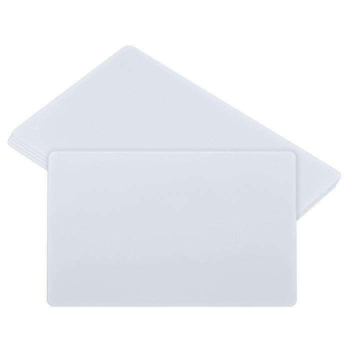 PATIKIL 0.45 mm メタルビジネスカード 5個 ブランクネームカード 陽極酸化アルミニウム DIYギフトカード用 シルバー