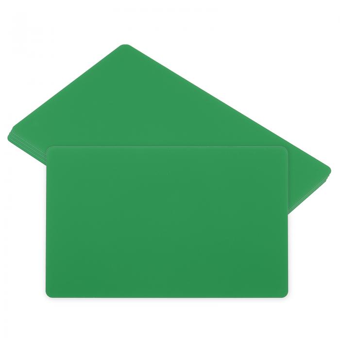 PATIKIL 0.45 mm メタルビジネスカード 5個 ブランクネームカード 陽極酸化アルミニウム DIYギフトカード用 グリーン