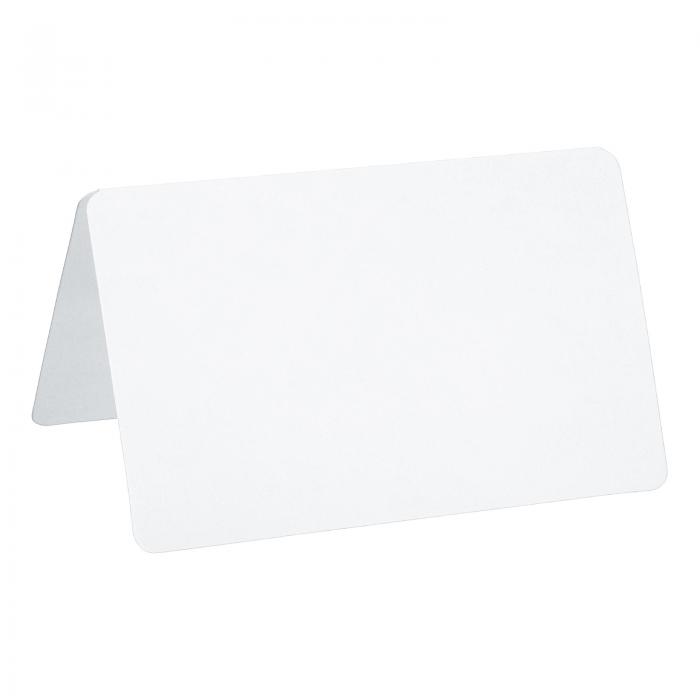 PATIKIL グリーティングカード 50個 好意装飾品 折り畳み式ブランクカード 結婚式 パーティー DIYの装飾用 テーブル名席札 ホワイト カード紙