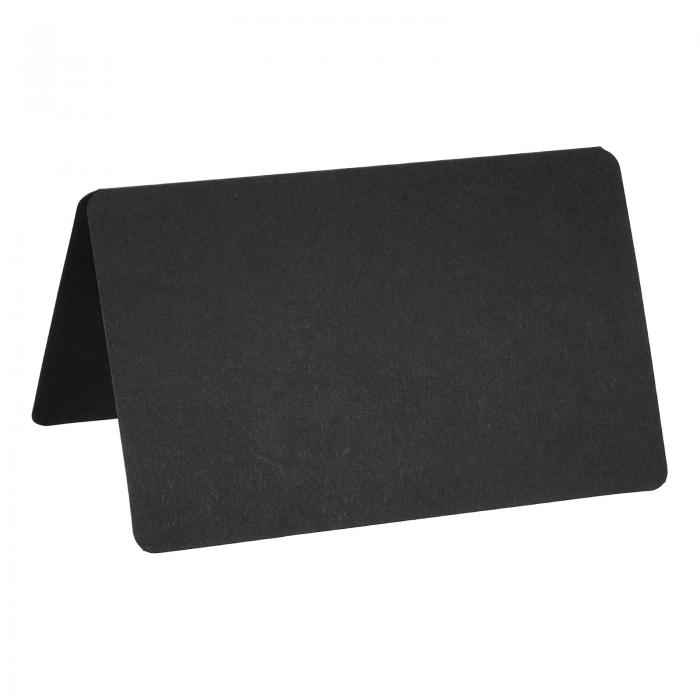 PATIKIL グリーティングカード 100個 好意装飾品 折り畳み式ブランクカード 結婚式 パーティー DIYの装飾用 テーブル名席札 ブラック カード紙