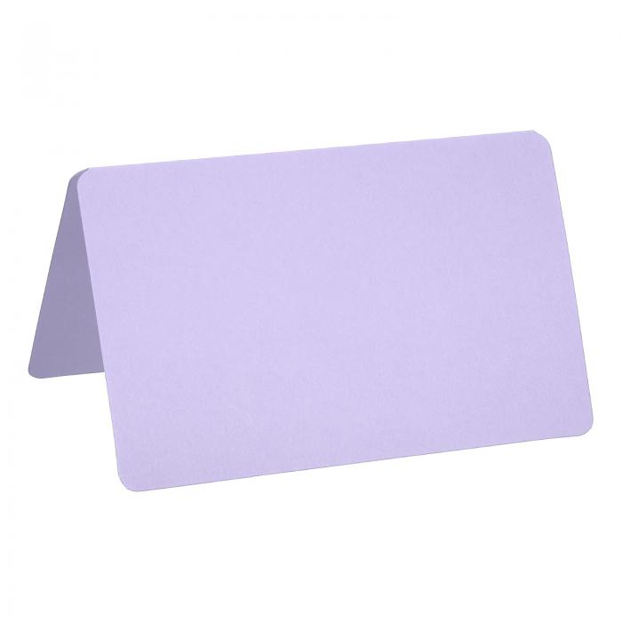 PATIKIL グリーティングカード 100個 好意装飾品 折り畳み式ブランクカード 結婚式 パーティー DIYの装飾用 テーブル名席札 ライトパープル カード...