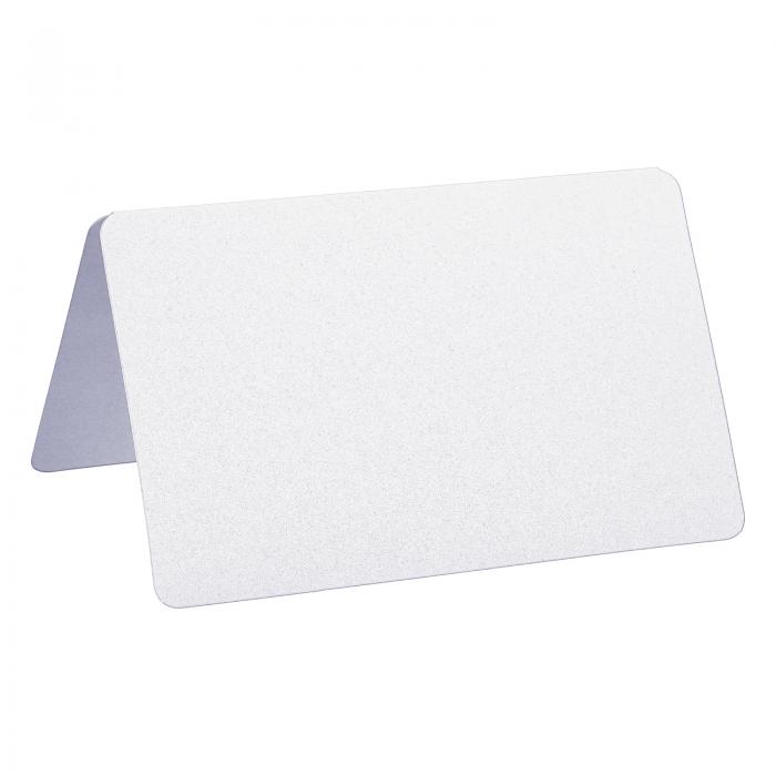 PATIKIL グリーティングカード 50個 好意装飾品 折り畳み式ブランクカード 結婚式 パーティー DIYの装飾用 テーブル名席札 ホワイト パール紙