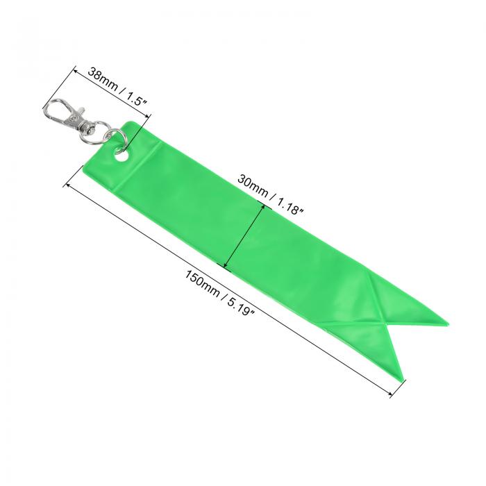 PATIKIL 反射ペンダント PVCリフレクター 2個入り タグ PVC 反射ギアキーチェーン バッグ用 ジャケット用 グリーン 3