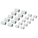PATIKIL M10xM8 M12xM10ねじ アダプタスリーブレデューシングナット 2セット 10/15 mmねじ変換ナット ねじ付きチューブカプラーコネク...
