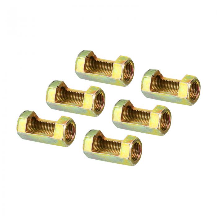 PATIKIL 1/8IP 六角カップリングナット 6個 メスねじコネクタ 30 mm 六角スリーブ ナットロッド バー ..