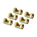 PATIKIL 1/8IP-1/2-18 六角カップリングナット 6個 メスねじコネクタ 30 mm 六角スリーブ ナットロッド バースタッドチューブ ジョイントアダプターハードウェア ランプ修理用(3)