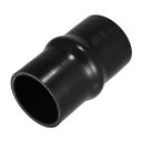 X AUTOHAUX 1個 63mm/2.48" 127mm/5.00" 長さの黒いカーシリコンホース ハンプホース クーラントホース ユニバーサル