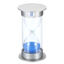 PATIKIL 10ミニッツサンドタイマー サンディクロック プラスチックカバー付き カウントダウン砂時計 ゲーム キッチン パーティー記念品 DIY装飾用 ブルーサンズ