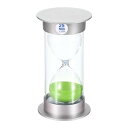 PATIKIL 25ミニッツサンドタイマー サンディクロック プラスチックカバー付き カウントダウン砂時計 ゲーム キッチン パーティー記念品 DIY装飾用 グリーンサンズ