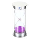 PATIKIL 45ミニッツサンドタイマー サンディクロック プラスチックカバー付き カウントダウン砂時計 ゲーム キッチン パーティー記念品 DIY装飾用 パープルサンズ