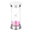 PATIKIL 45ミニッツサンドタイマー サンディクロック プラスチックカバー付き カウントダウン砂時計 ゲーム キッチン パーティー記念品 DIY装飾用 ピンクサンズ